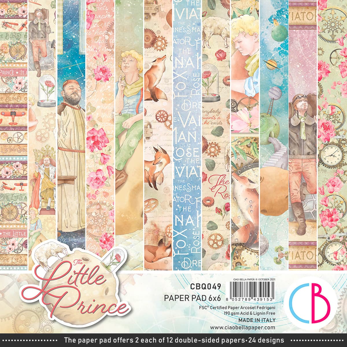 Ciao Bella - The Little Prince - 6x6", 24 olika dubbelsidiga ark