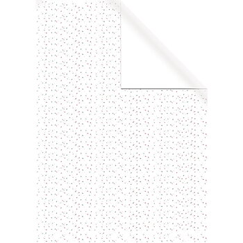 Vit med färgstänk, 70x200cm, Omslagspapper, Rayher