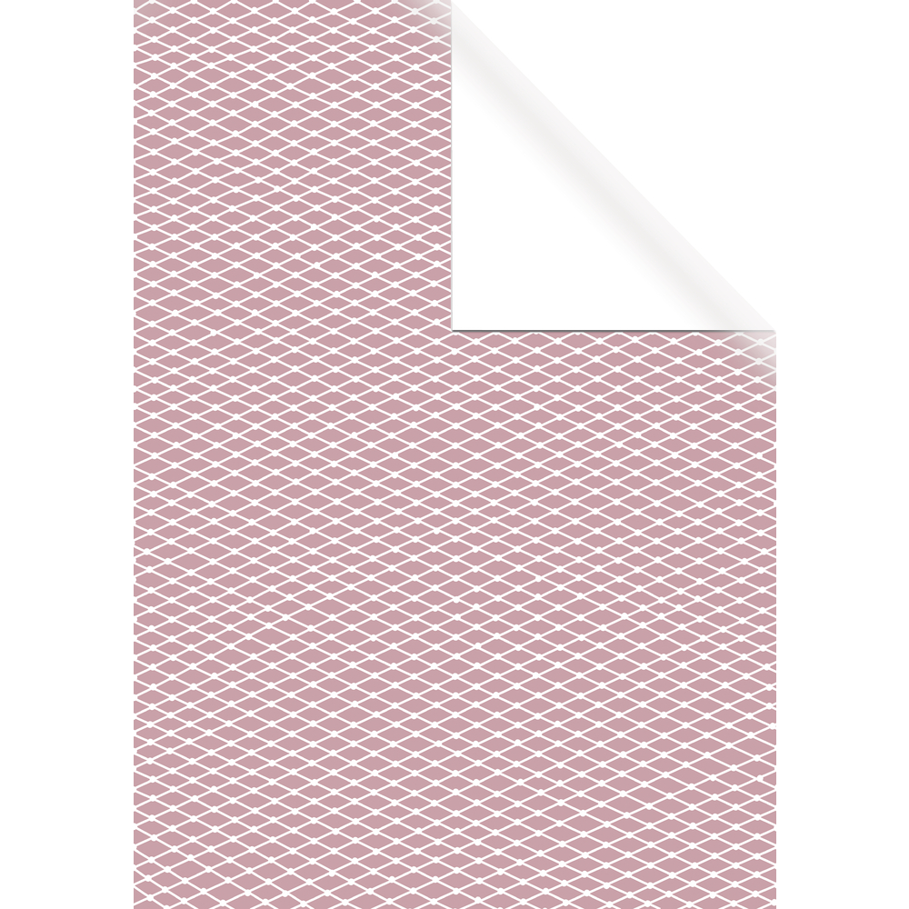 Rosa med vitt, 70x200cm, Omslagspapper, Rayher - 2