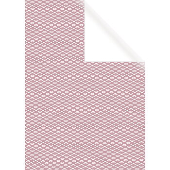 Rosa med vitt, 70x200cm, Omslagspapper, Rayher
