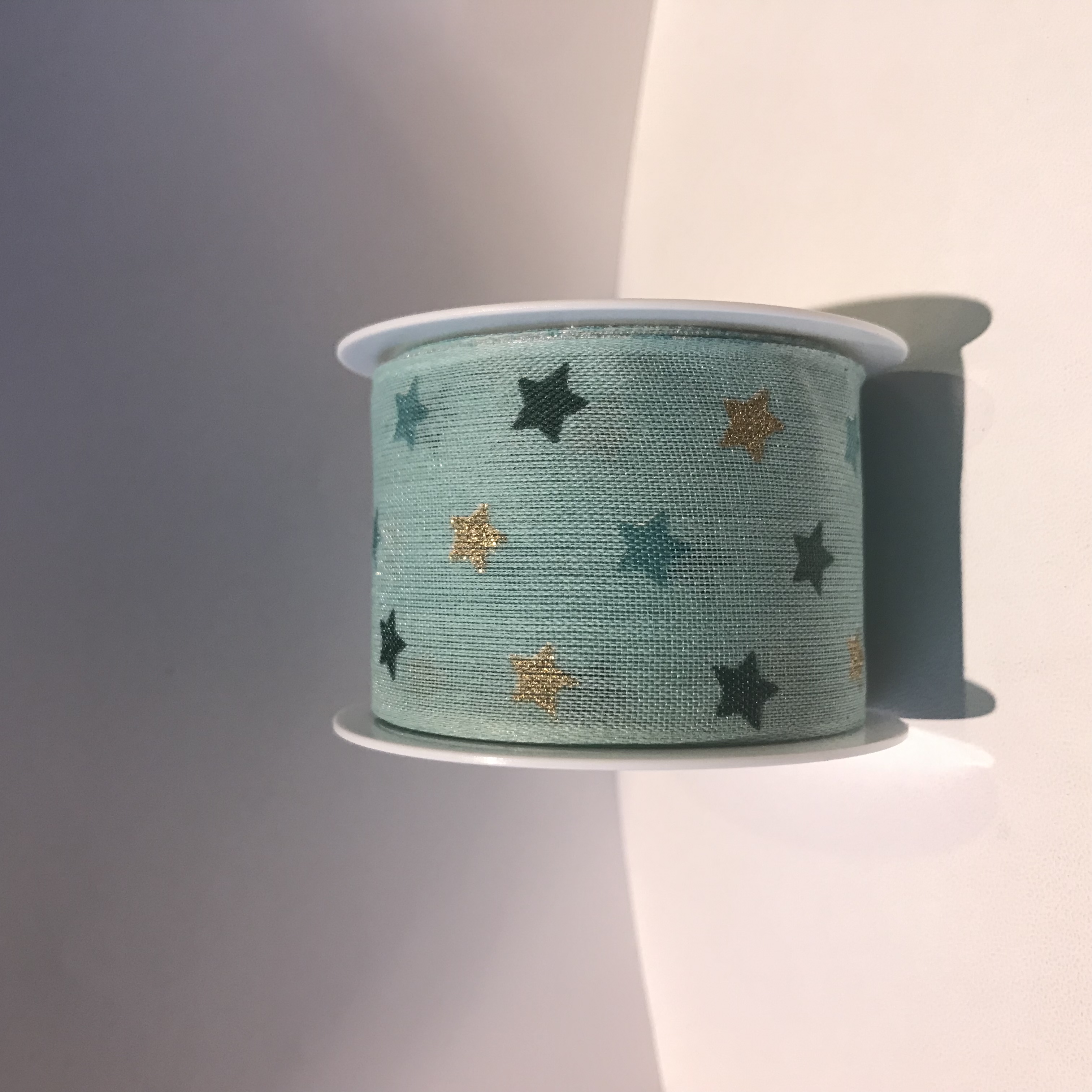 Turkos stjärnor, 40mm x 2m, Band, Winterdream, Rayher