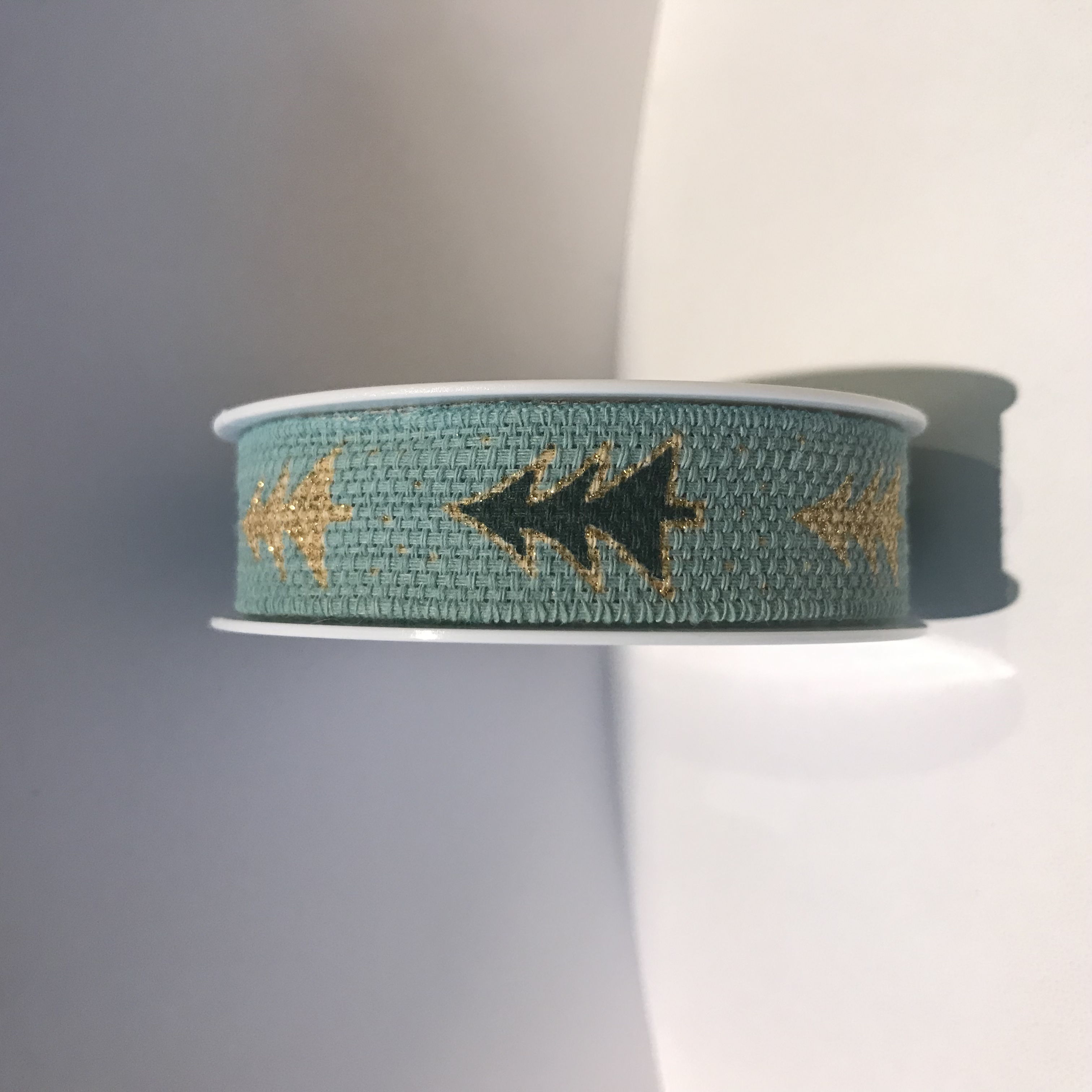 Turkos granar, 15mm x 2m, Band, Winterdream, Rayher