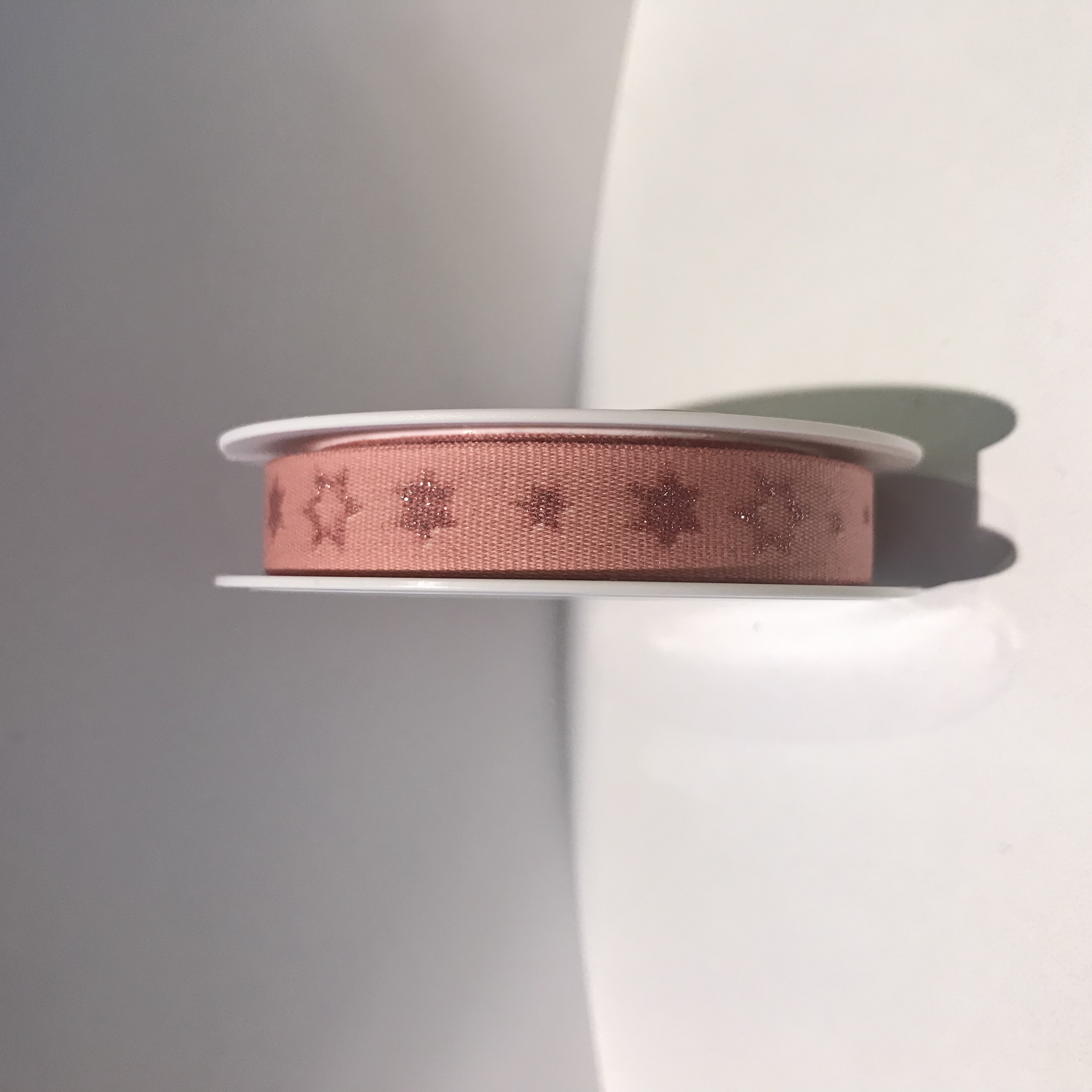 Rosa stjärnor, 10mm x 3m, Band, Winterdream, Rayher