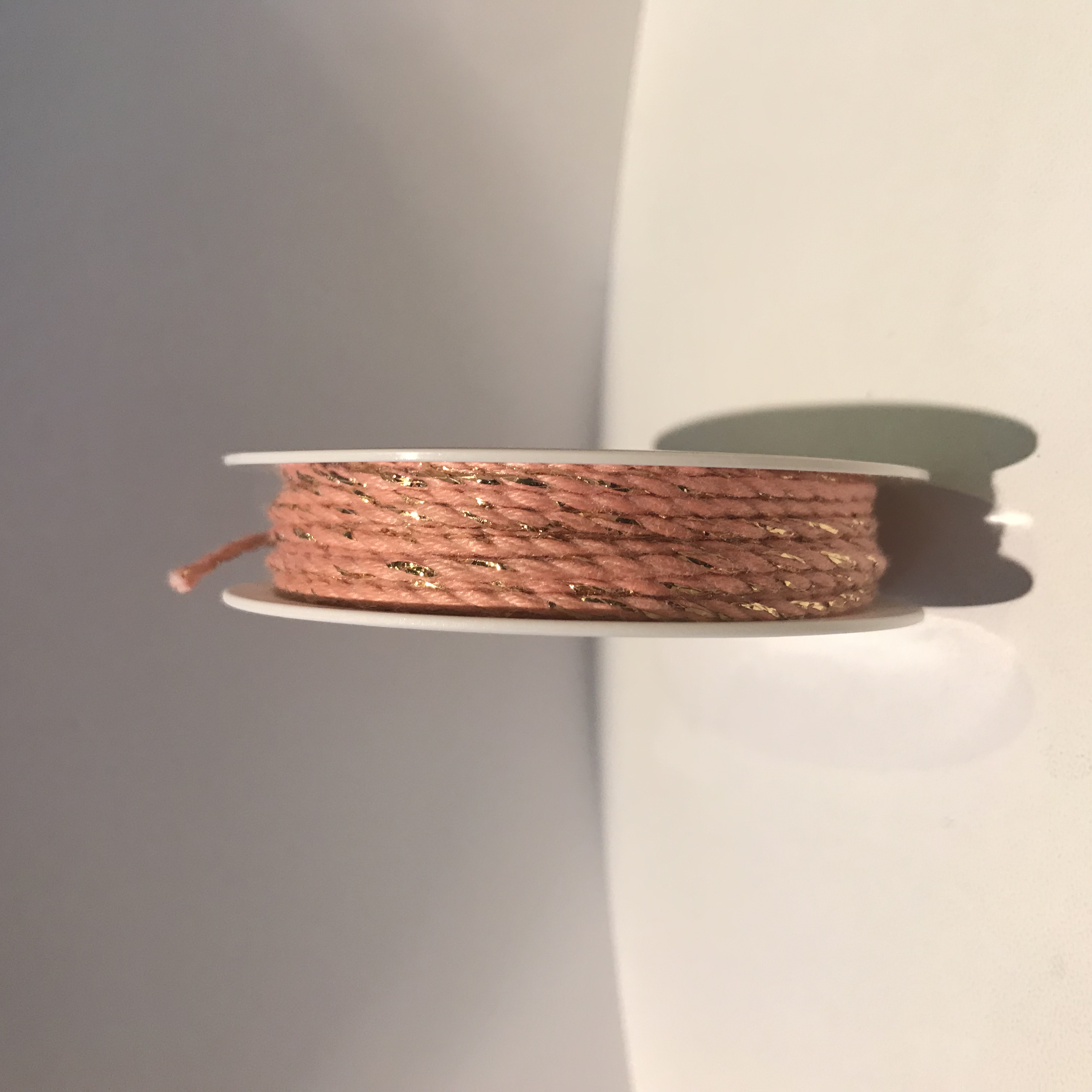 Rosa snöre, 2mm x 3m, Band, Winterdream, Rayher