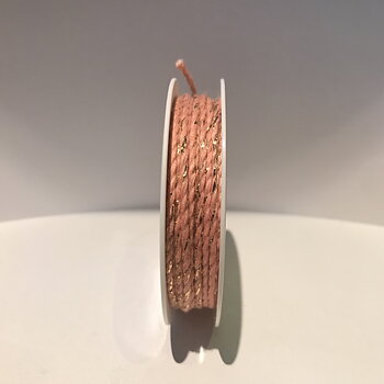 Rosa snöre, 2mm x 3m, Band, Winterdream, Rayher