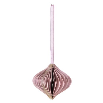 Lök - Pappersdekoration, 8x8cm, Powder pink, Rayher