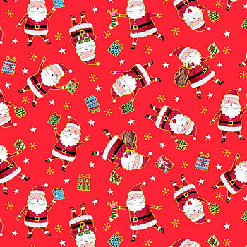 Makower Santa Red