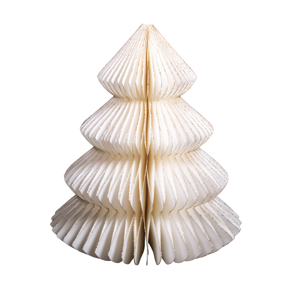 Gran - Pappersdekoration, 9x20cm, Cream, Rayher