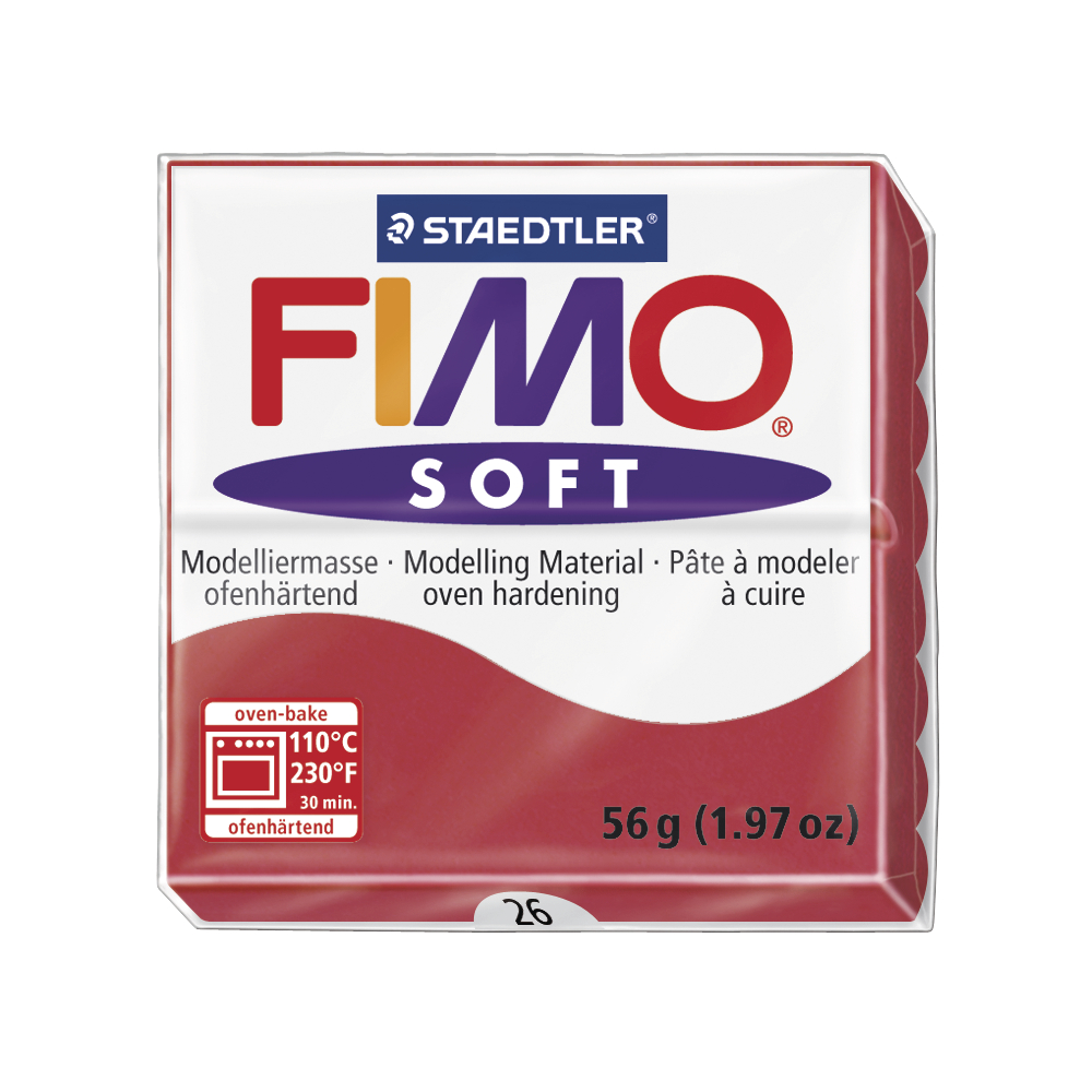 Fimo soft, cherry, 57g, Staedtler