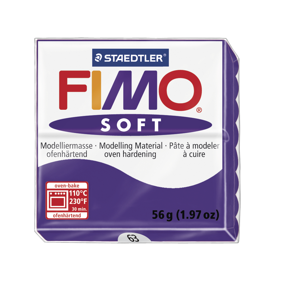 Fimo soft, plum, 57g, Staedtler