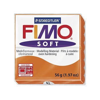 Fimo soft, capri orange, 57g, Staedtler