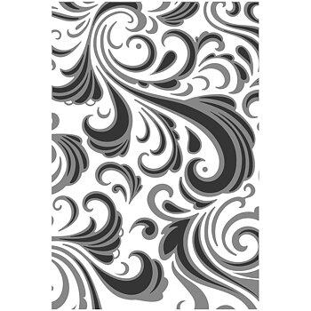 Sizzix- Textured  fades embossing folder - Swirls