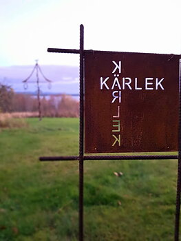 Trädgårdsskylt - Kärlek 