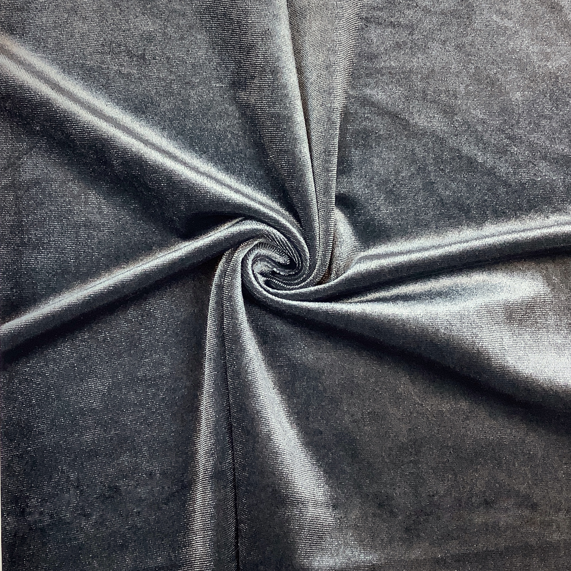 Stretch velvet grey WT9904