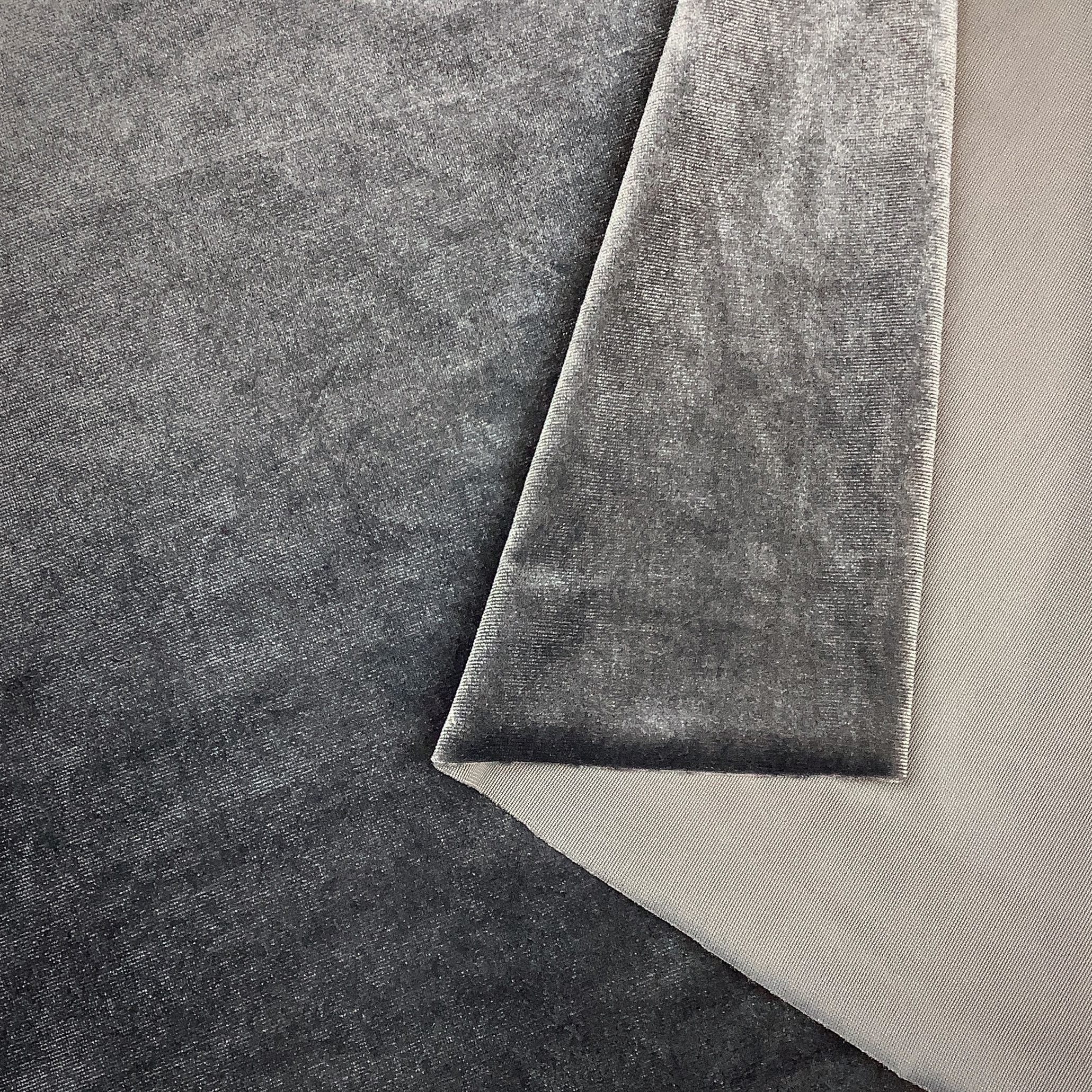 Stretch velvet grey WT9904 - 3