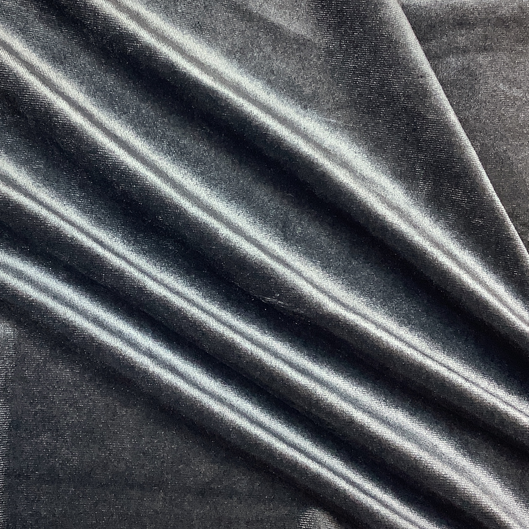 Stretch velvet grey WT9904