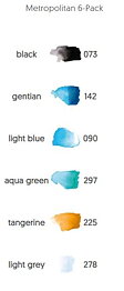Marabu Aqua Pen METROPOLITAN 6 st