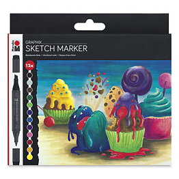 Marabu Marker SUGARHOLIC 12 st