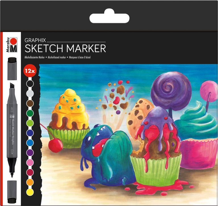 Marabu Marker SUGARHOLIC 12 st - 5