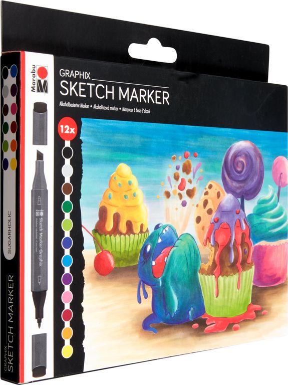 Marabu Marker SUGARHOLIC 12 st - 6