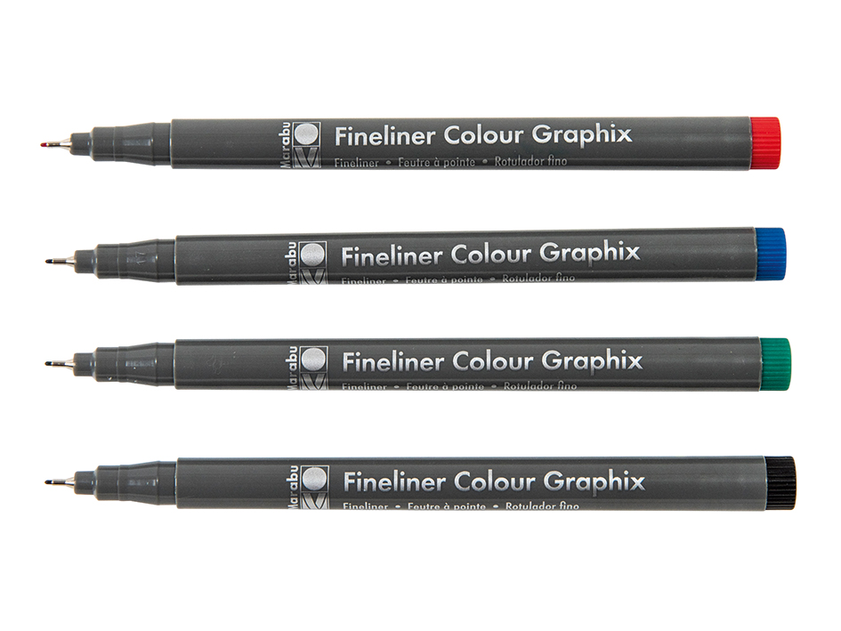 Marabu Fineliner Colour Skyline 4 st - 5