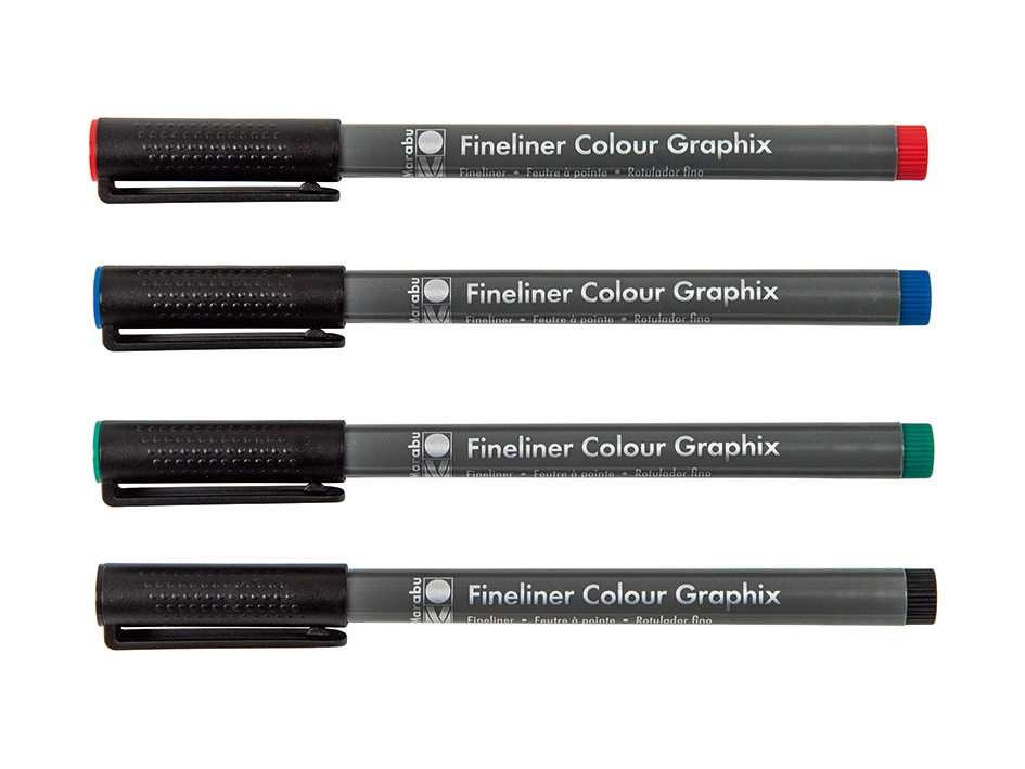 Marabu Fineliner Colour Skyline 4 st - 6