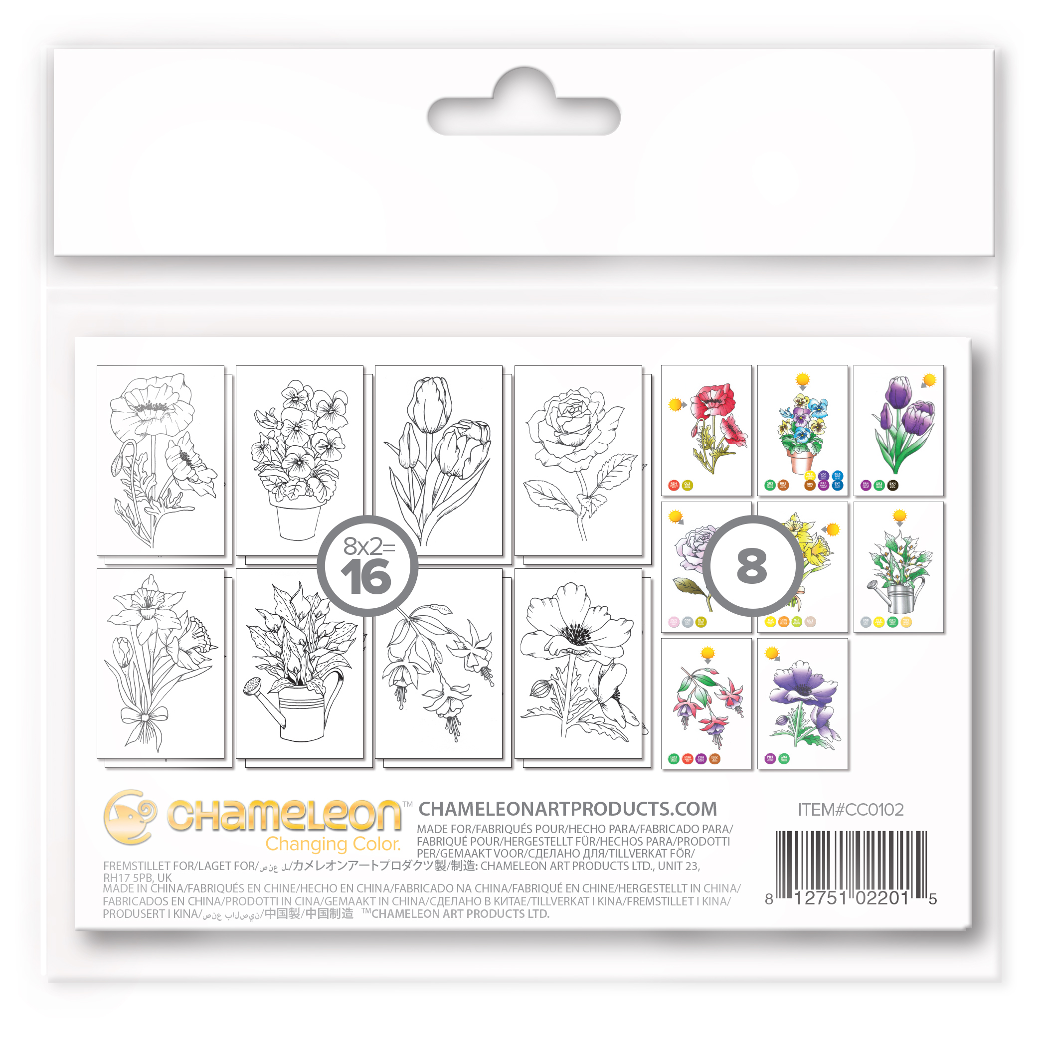 Chameleon Color Cards - Flowers - 4