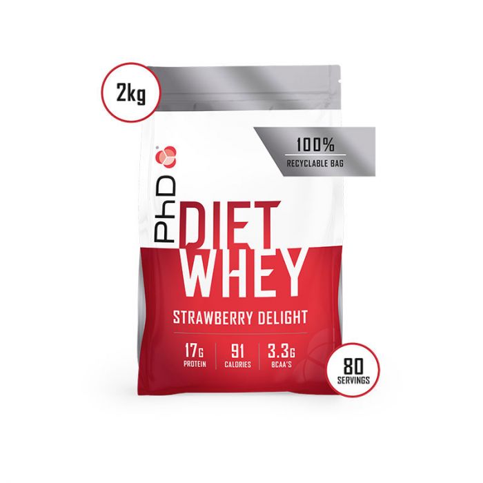 PhD Diet Whey, 2kg. Strawberry Delight