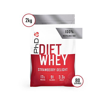 PhD Diet Whey, 2kg. Strawberry Delight