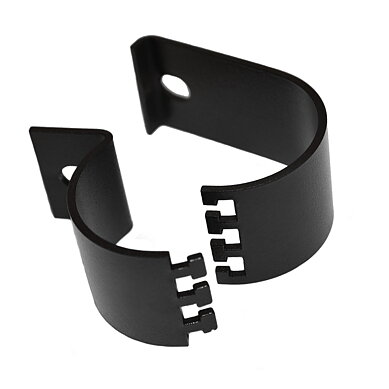 Klemmefeste for ekstralys 51mm [Sort]