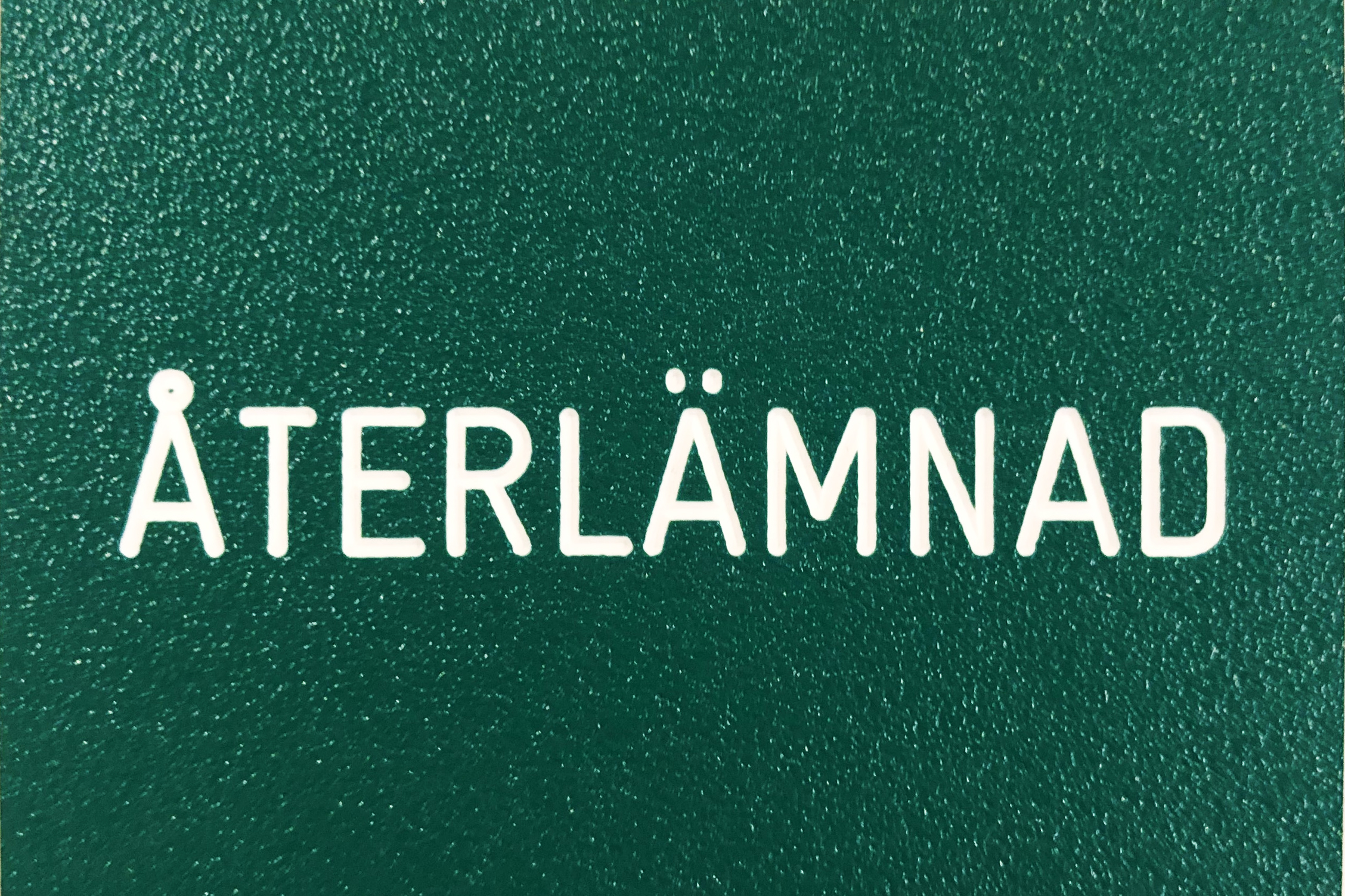 Plastskylt Valfri text