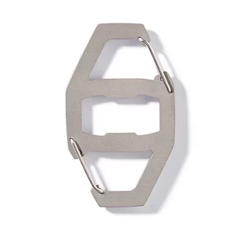 Vargo - Titanium Binary Carabiner - Karbinhake Med Dubbla Grindar Och Kapsylöppnare