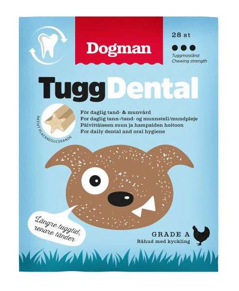 Dogman Tugg Dental med kyckling 12,5cm, 7p eller 28p  - 2