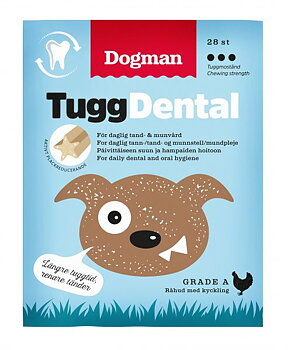 Dogman Tugg Dental med kyckling 12,5cm, 7p eller 28p 