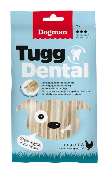 Dogman Tugg Dental med kyckling 12,5cm, 7p eller 28p 