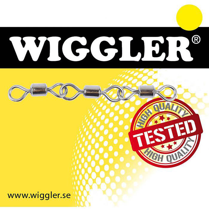 Wiggler Triple Rolling Swivels Black Nickel