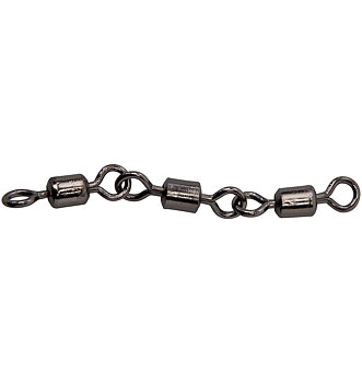 Wiggler Triple Rolling Swivels Black Nickel