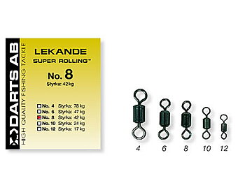 Darts Rolling Swivels Black 