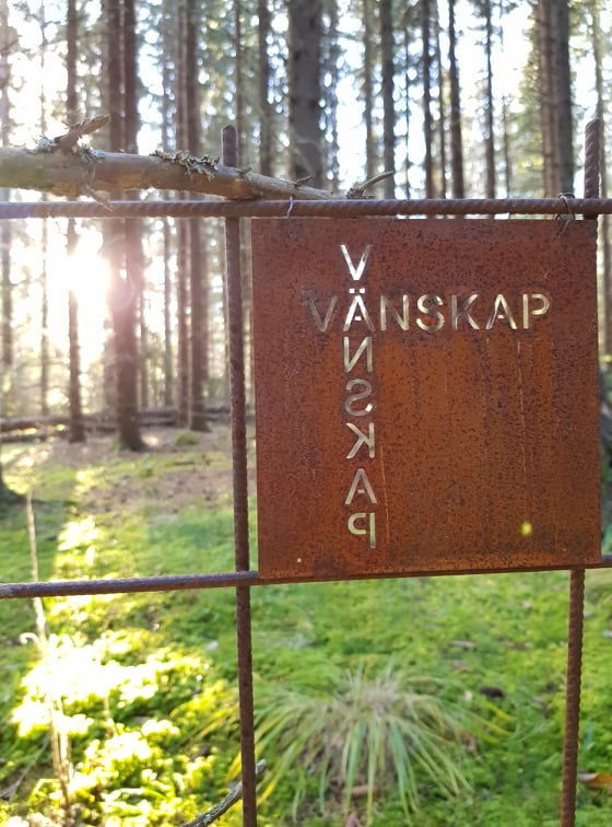 Trädgårdsskylt - Vänskap  - 3