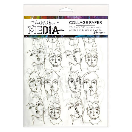 Dina Wakley Media Tissue Pack 7.5X10 20/Pkg - Church Doodles