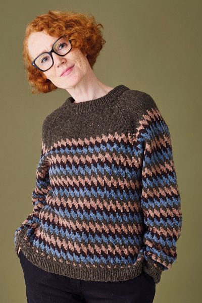 Zigzag sweater i Dagmar by Permin