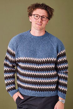 zig zag sweater herr i Dagmar by Permin