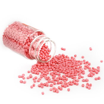 Seedbeads   Opak Pink, 30gram