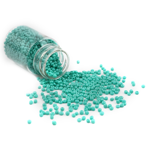 Seedbeads   Opak, turqouise , 30gram
