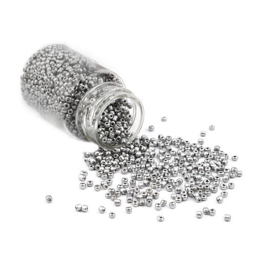 Seedbeads - Metallic Silver , 30gram