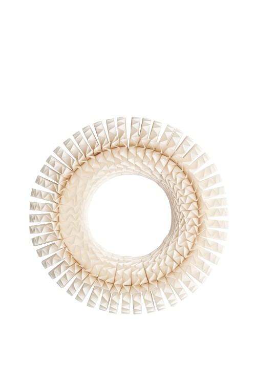 Wreath - Paper wreath - 35 cm - White - Watt & Veke - 2