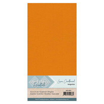 Card Deco Linen - 4K - Tangerine 10-p