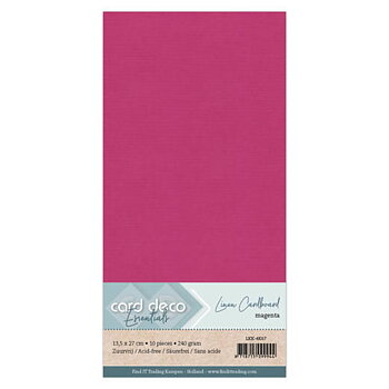 Card Deco Linen - 4K - Magenta 10-p