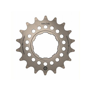 Box Hex Lab 3/32" Cnc Titanium Cog Natural