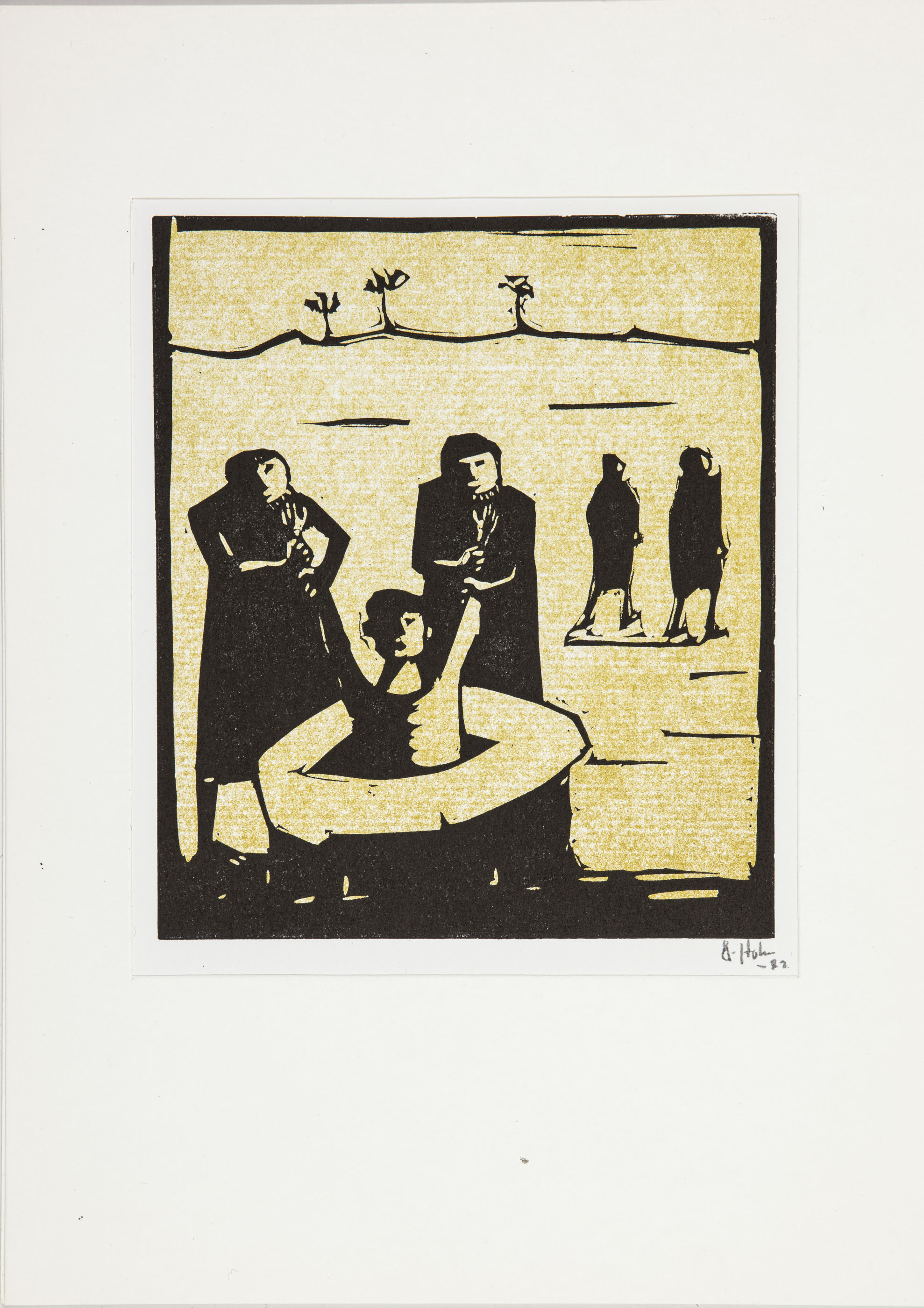 The brothers throw Joseph into the well